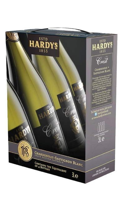 Hardys Crest Chardonnay Sauvignon Blanc 12.5% BiB 3l_0