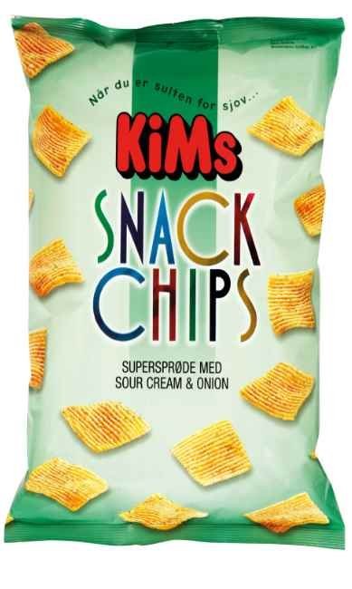 Kims Snack Chips Sour Cream & Onion 165G_0