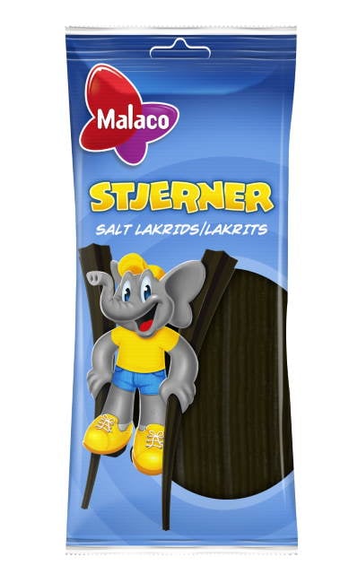Malaco Stars Salt licorice 92g_0