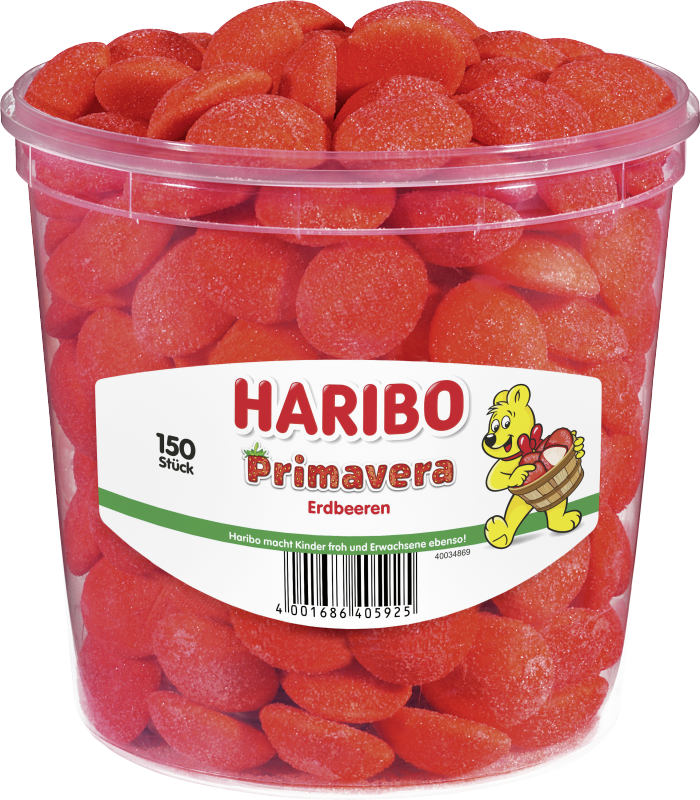 Haribo Primavera Jordbær 150 stk 1.05 kg_0