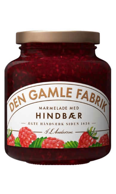 Den Gamle Fabrik Hindbær marmelade 380g_0