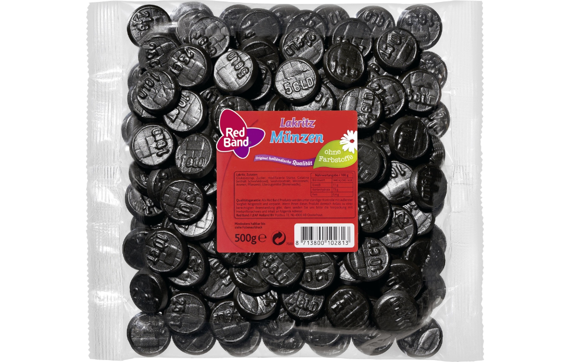 <div>Red Band licorice coins 500g</div>_0