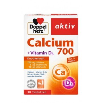 Doppelherz Calcium 700+D3 30stk_0