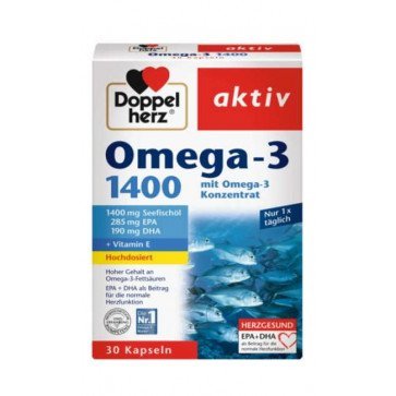 Dubbelhjärta Omega 3 1400 30st_0