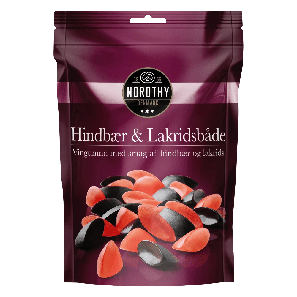 Nordthy Raspberry and licorice boats 145g_0