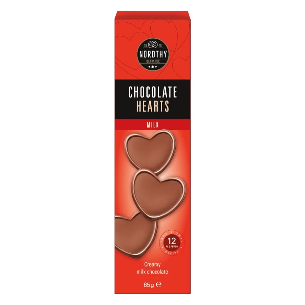 <div>Nordthy Chocolate Hearts Milk 65g</div>_0