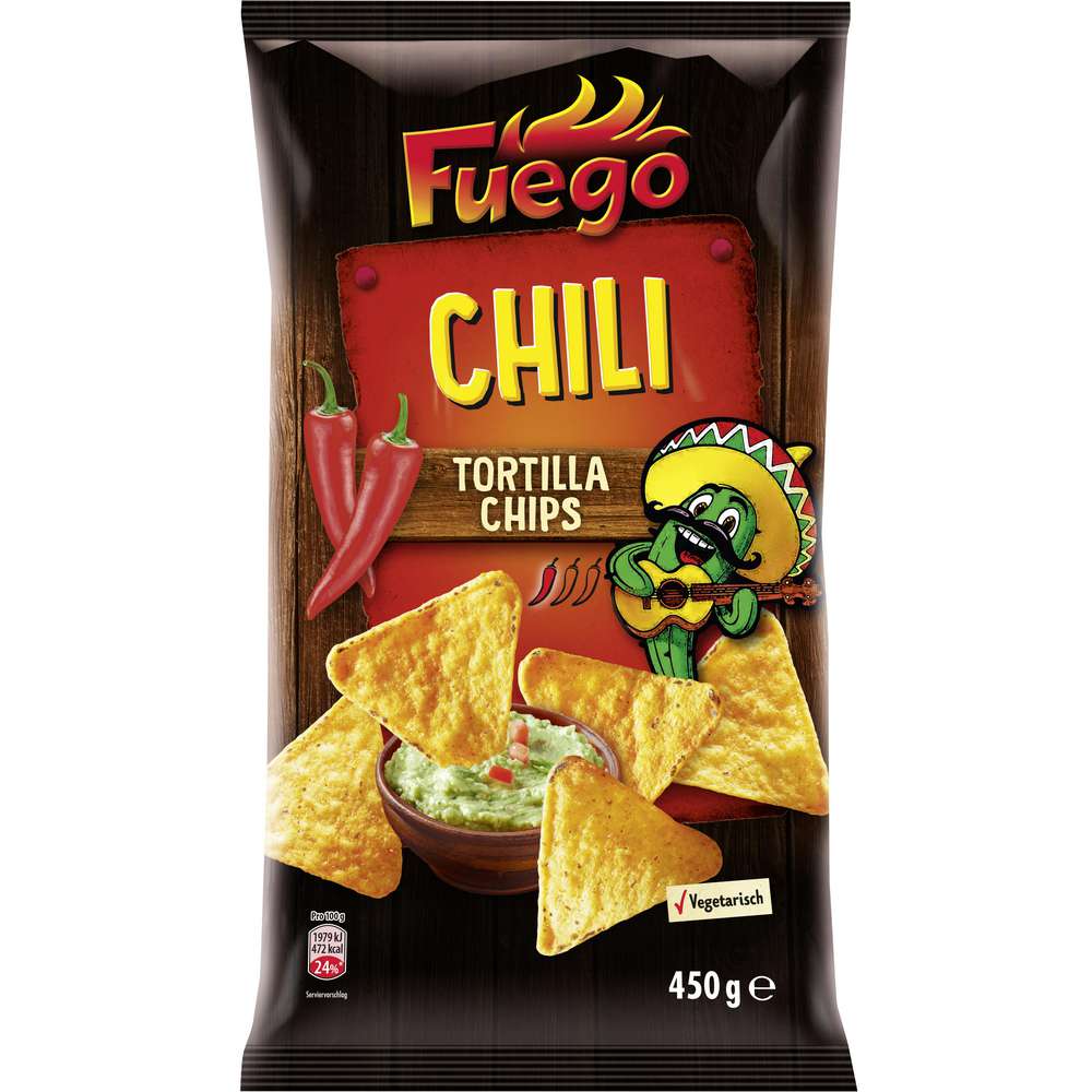 Fuego Tortilla Chips Chili 450g_0