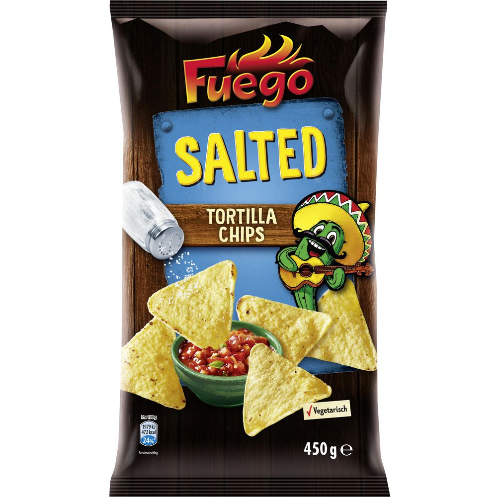 Fuego Tortilla Chips Salted 450g_0
