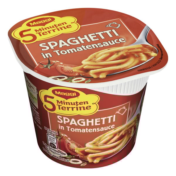Maggi 5 Minuten Terrine Spaghetti Tomato Sauce 60g_0