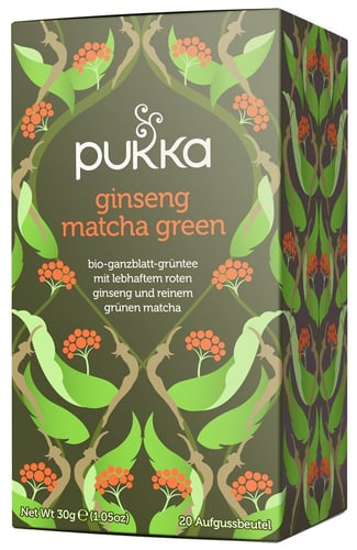 Pukka Bio Tea Ginseng Matcha 20pcs - picture