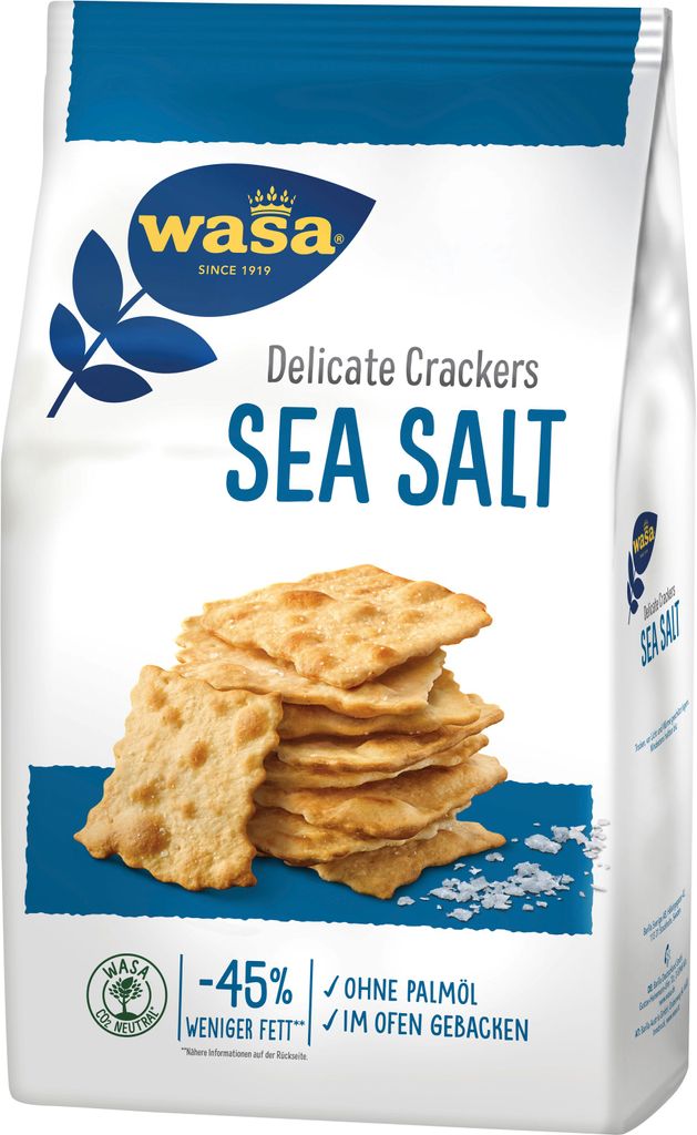 Wasa Tasty Snacks Sea Salt 180g_0