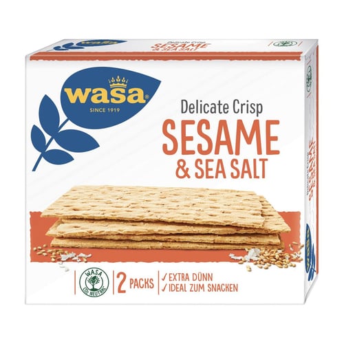 Wasa Tasty Snacks Sesame & Sea Salt 190g_0