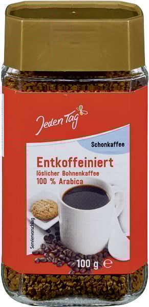 Jeden Tag Instant kaffe koffeinfri 100g_0