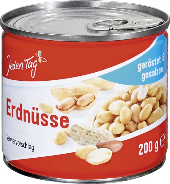 Jeden Tag Peanuts ristede & saltede 200g_0