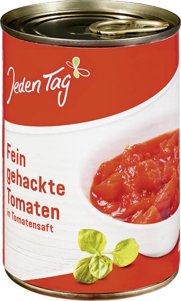 Jeden Tag Hakkede tomater 425ml_0