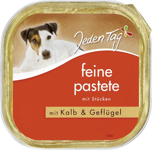 Jeden Tag Hundemad m/kalvekød & fjerkræ 300g_0