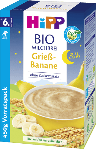 Hipp Bio Maitopuuro Manna banaani 450g_0