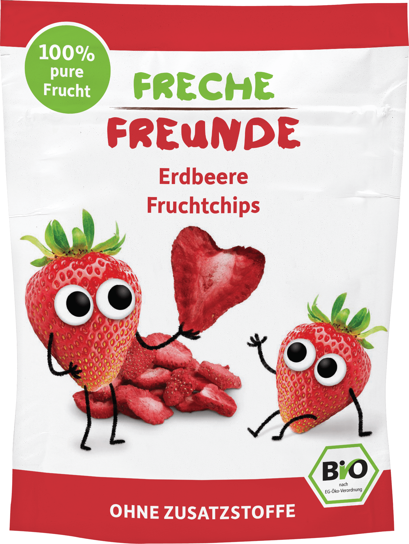 Freche Freunde Bio Frugtchips Jordbær 12G_0