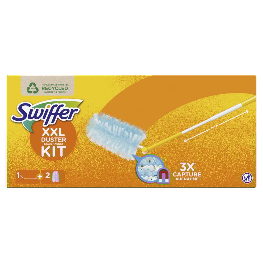 Swiffer XXL Duster Kit - Teleskophåndtag + 2 refill klude_0