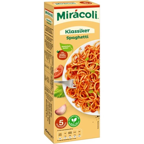 Miracoli spaghetti med klassisk tomatsauce 5 portioner 610,4 g - picture