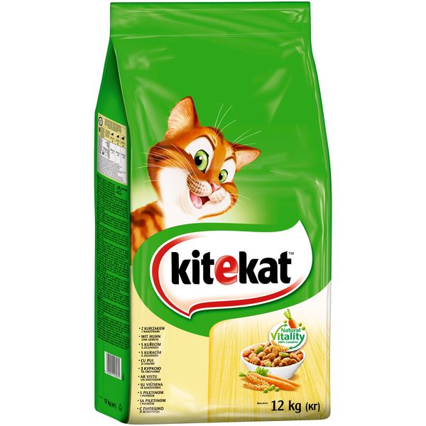 Kitekat Dry with Chicken & Vegetables 12kg_0