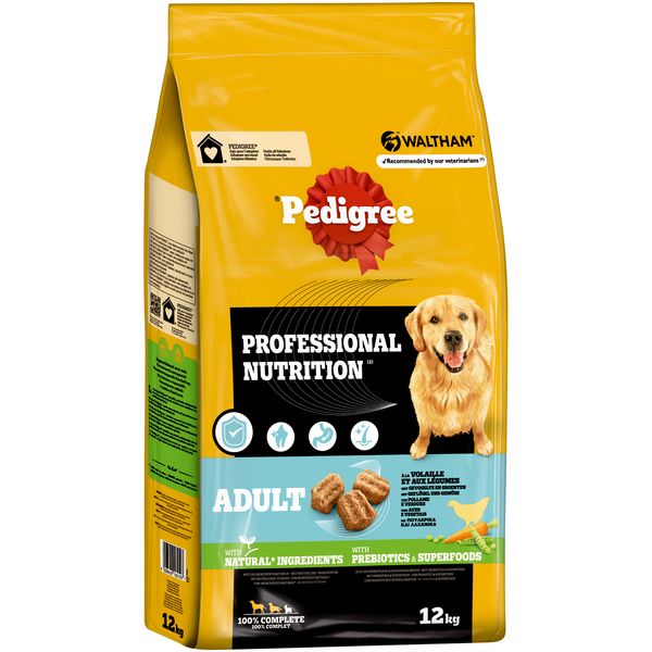 Pedigree Professional Nutrition Adult Poultry and Vegetables 12 kg_0