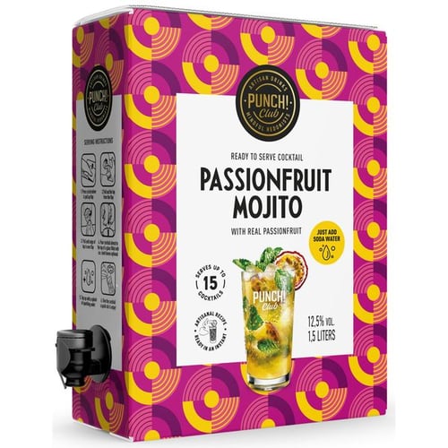 Punch Club Passionsfrukt Mojito Cocktail 12,5% BiB 1,5l_0