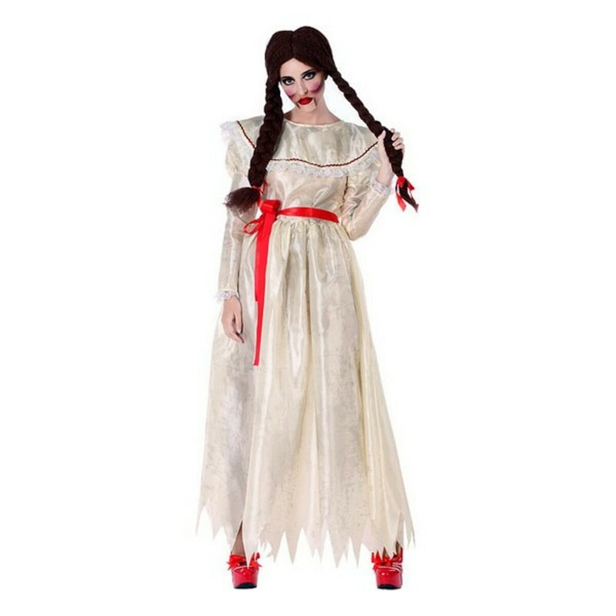 Costume for Adults Possessed girl White (1 Pcs)_0