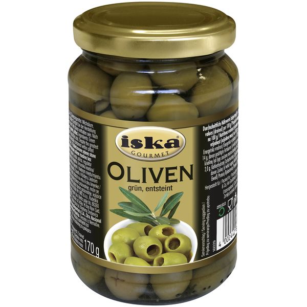 <blockquote>Iska Gourmet olives green without stone 400g</blockquote>_0