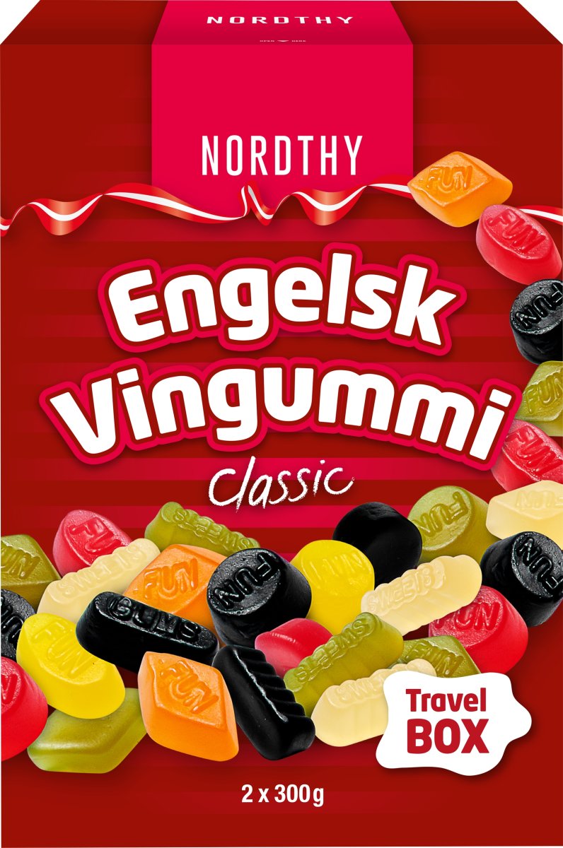 Nordthy Travel Box English Vingummi 600g_0