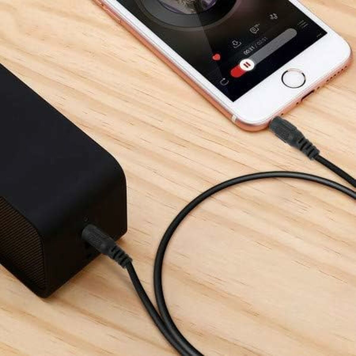 Audio Jack Cable (3.5mm) Akashi ALTJ 35 B 1 m Black_9