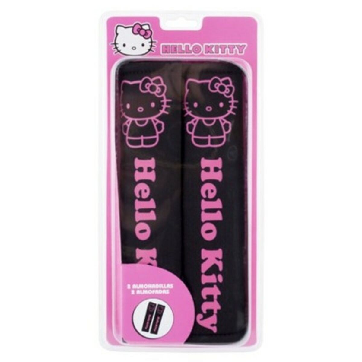 "Seat Belt Pads HELLO KITTY CS4 Black"_2