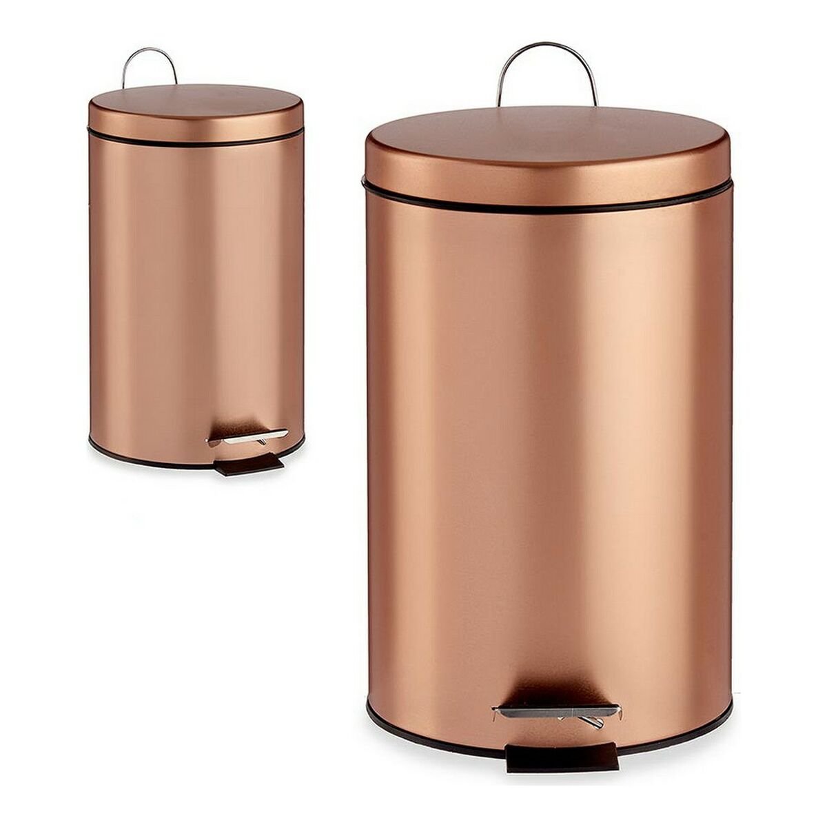 Pedal bin Metal Copper Plastic 7 L (20,5 x 30,5 x 26 cm)_4