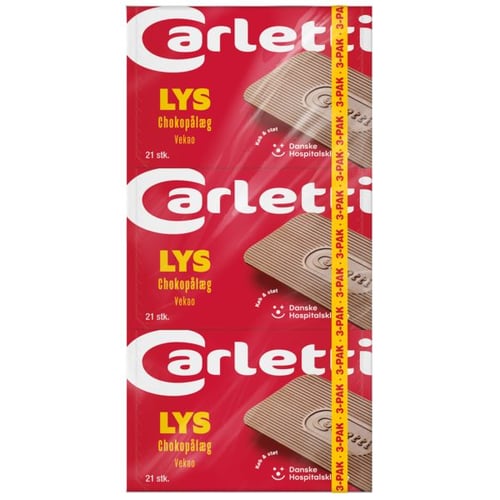 Carletti 3-pack Chokopaalaeg Light 220,5g - picture
