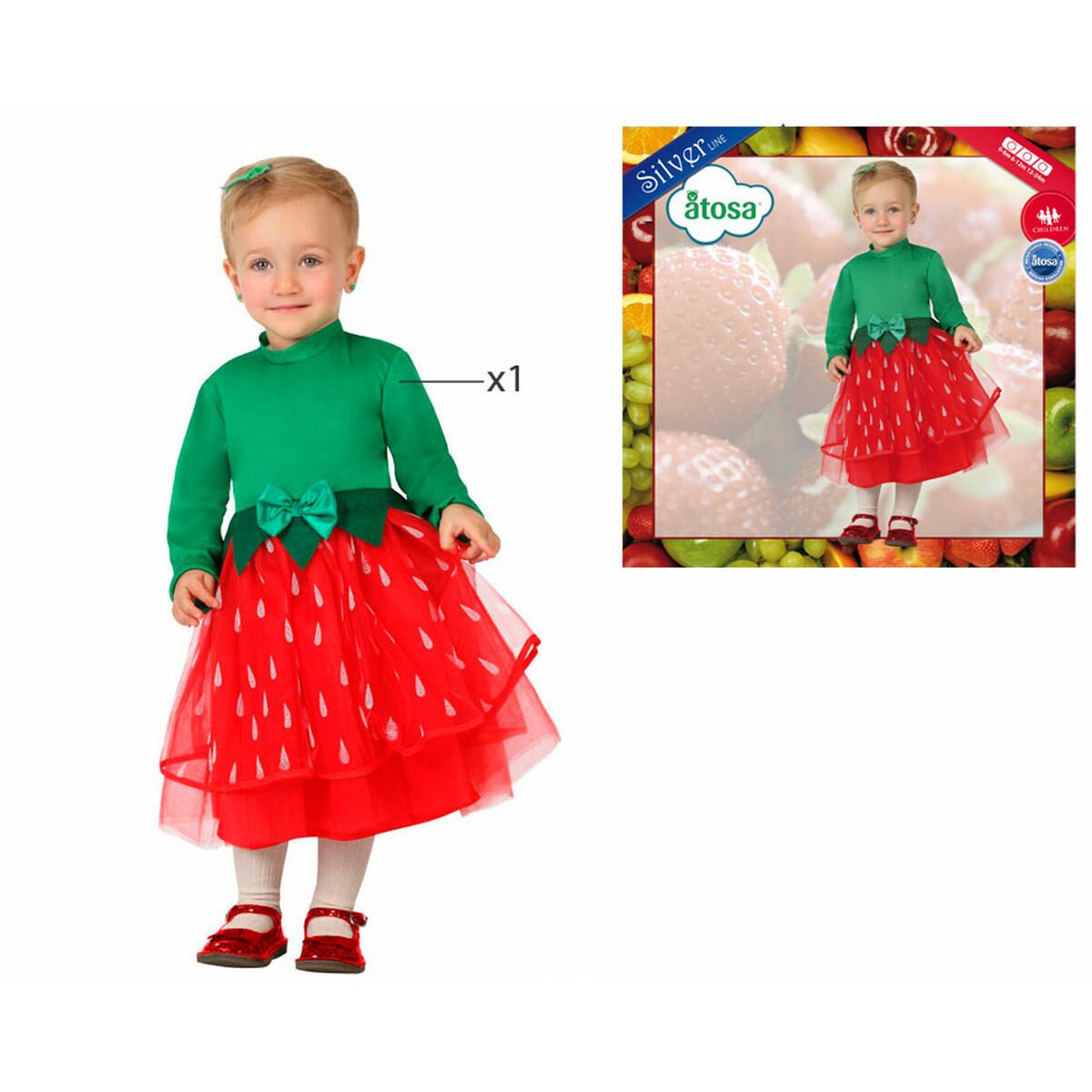 Costume for Babies Strawberry_5