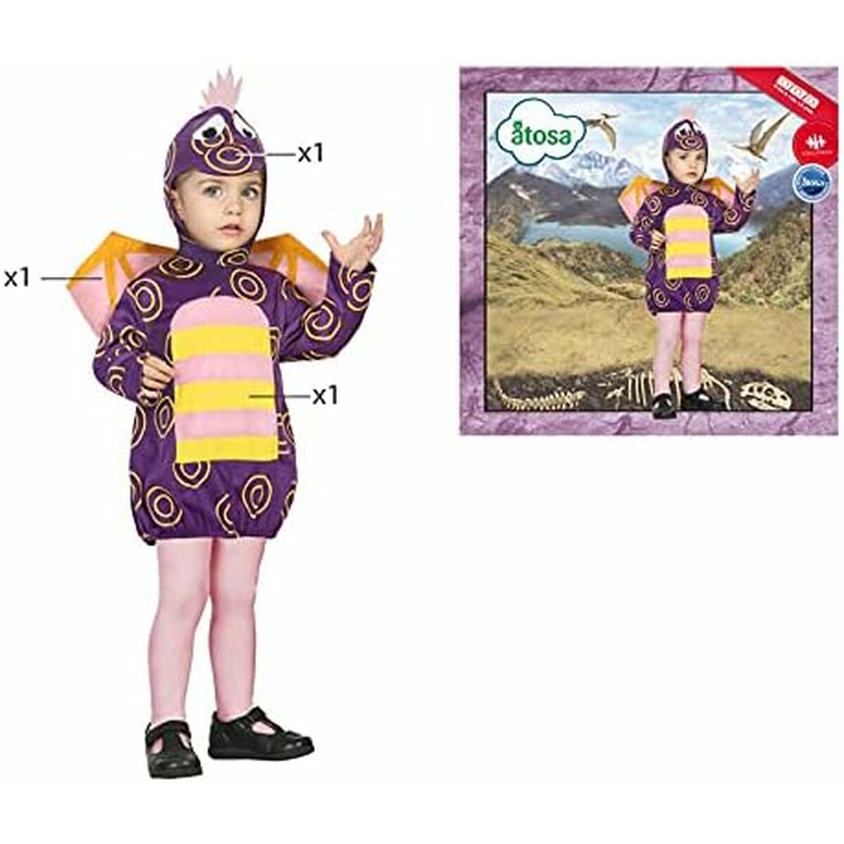 Costume for Babies Dragon Purple_8