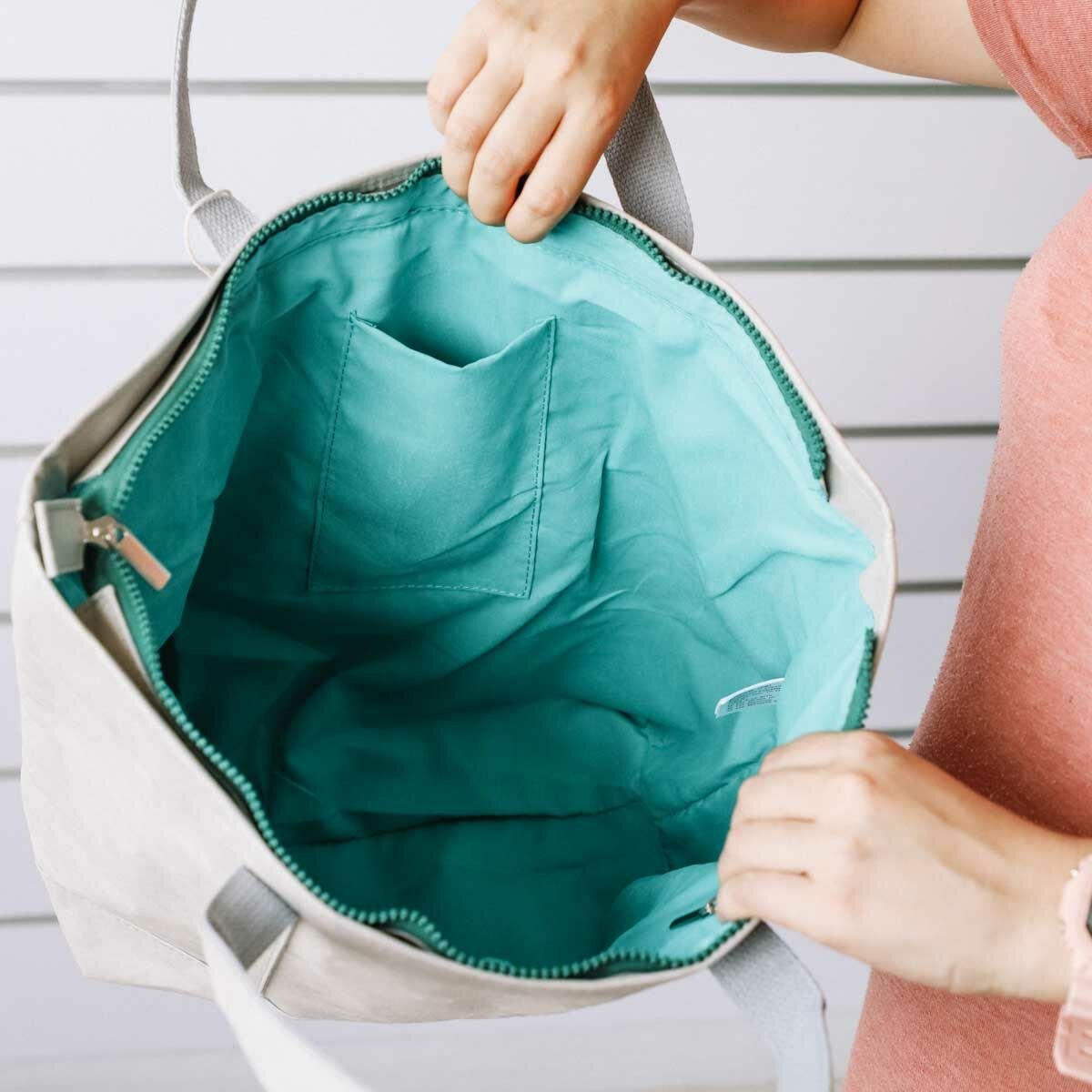 Shopping Bag KSIX kraft paper Polyester Grey_11