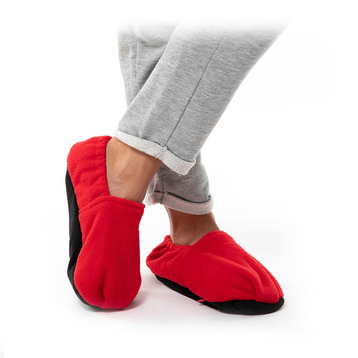 Microwavable Heated Slippers InnovaGoods Red_32