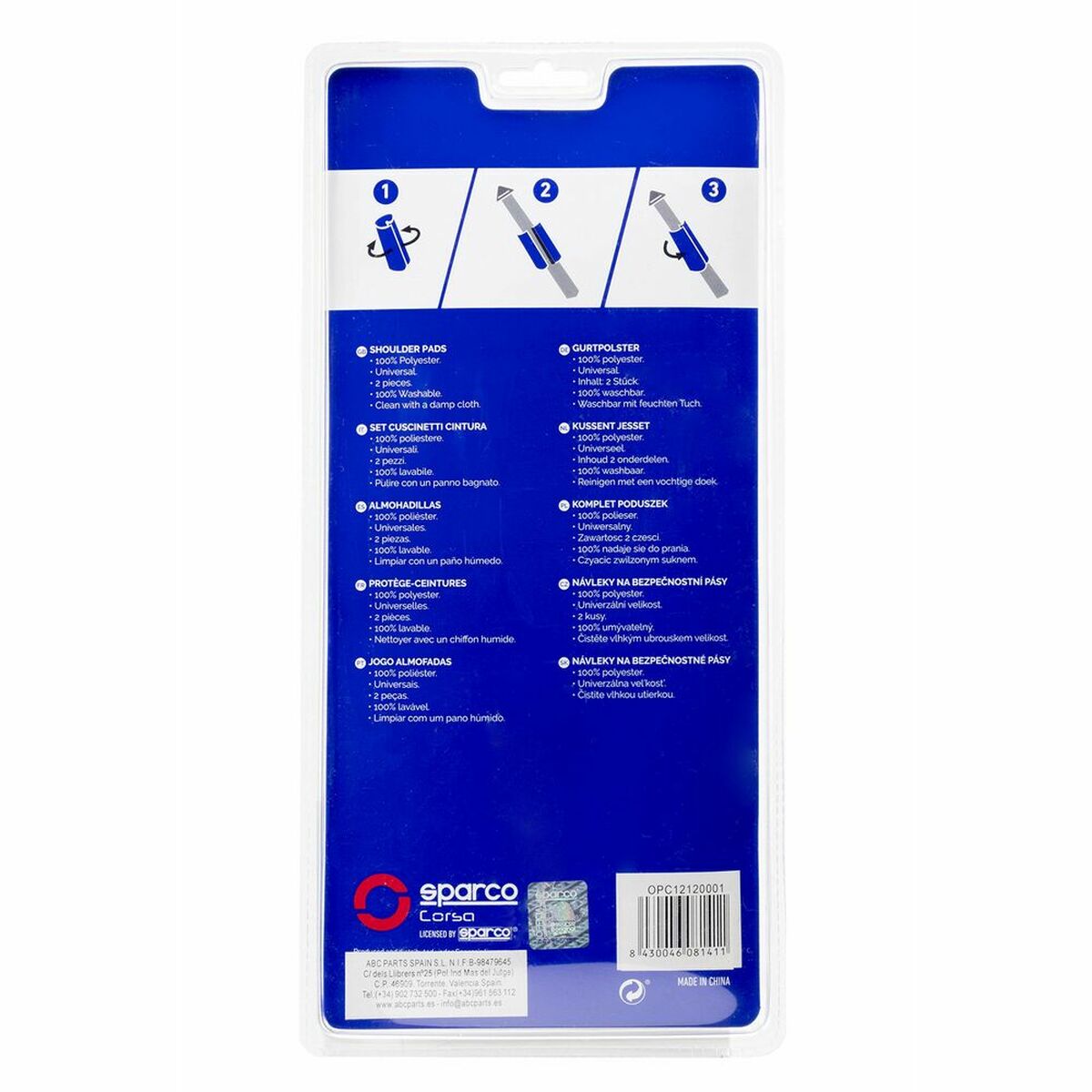 "Seat Belt Pads OPC12120001 Black"_9