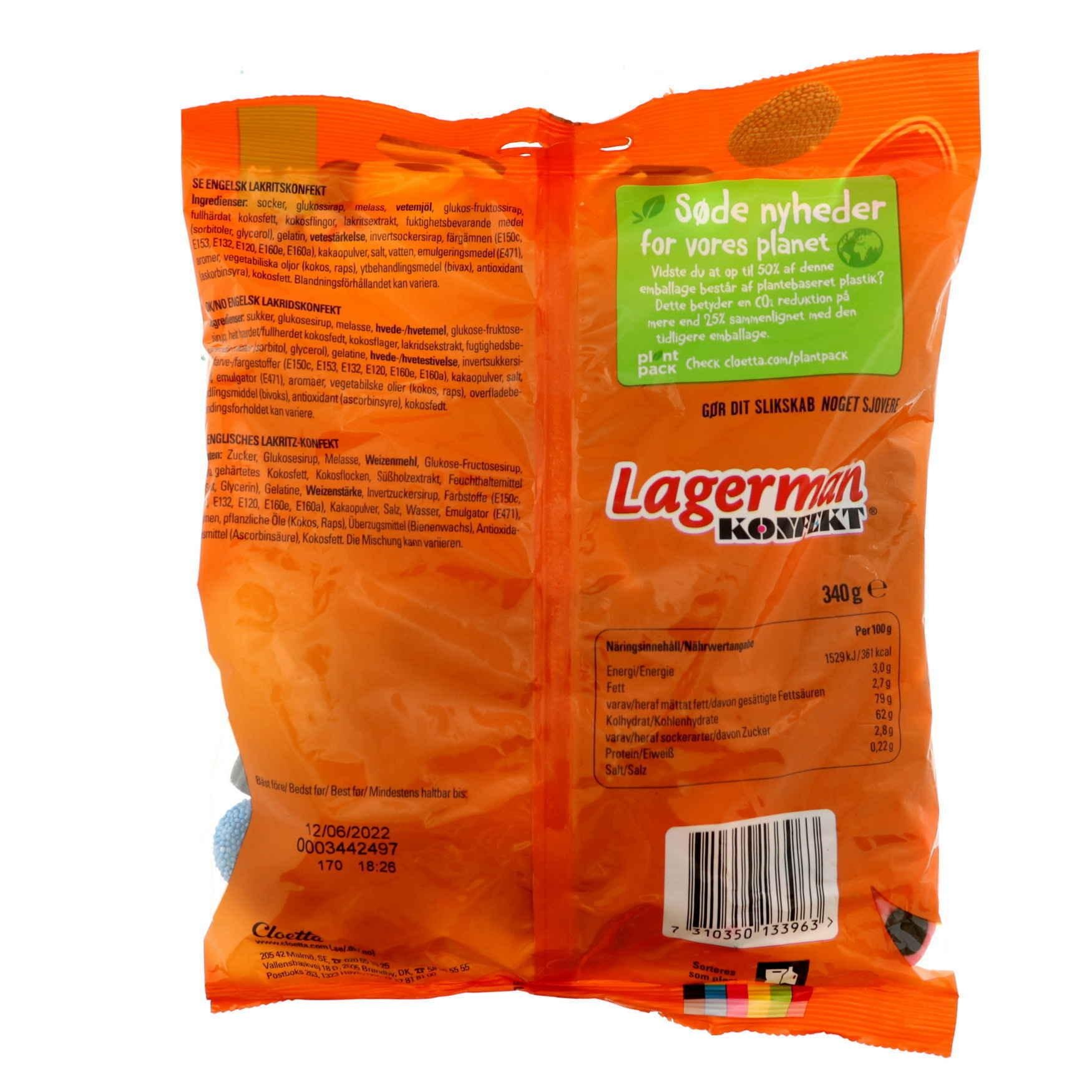 <div>Malaco Lagerman Confectionery 340g</div>_0