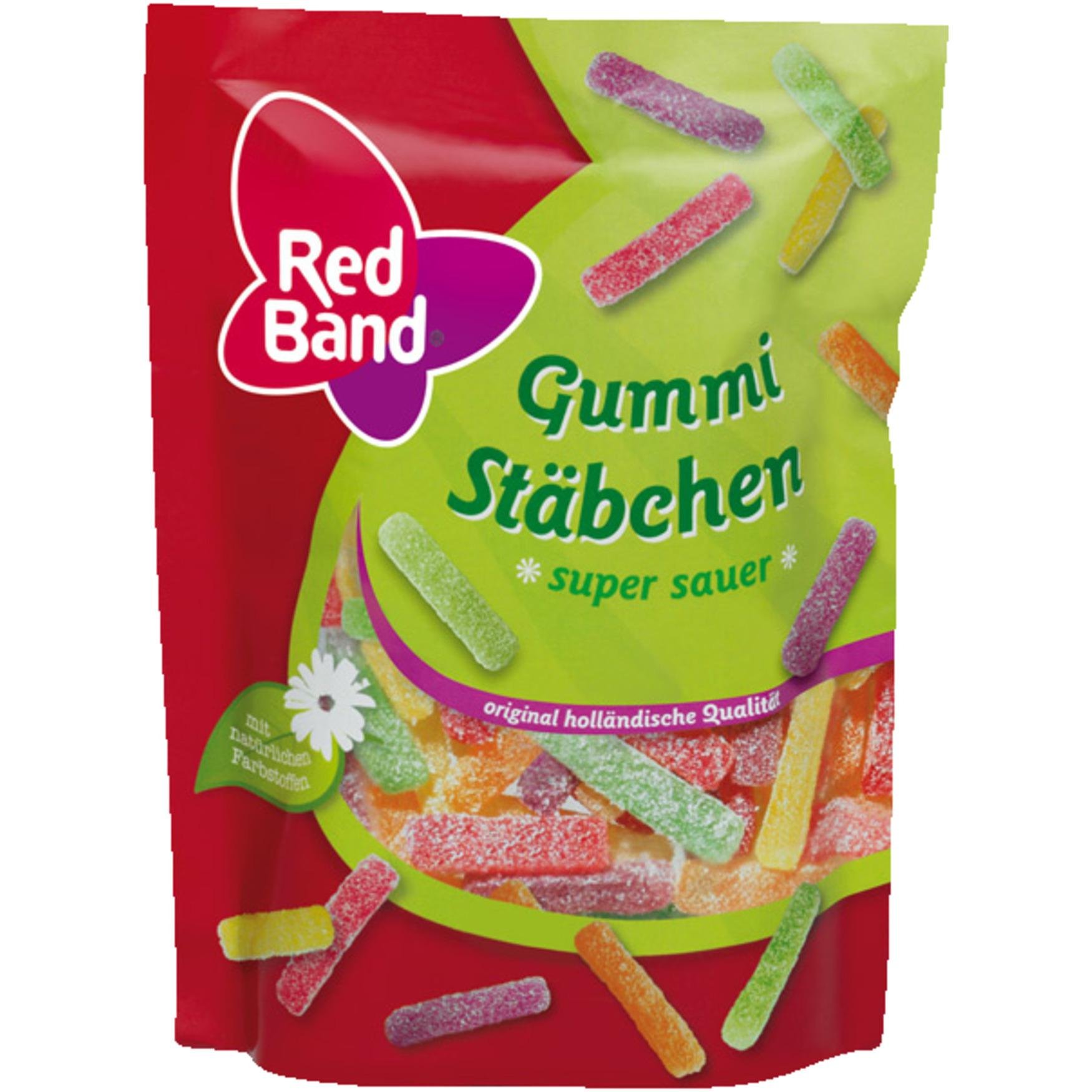 Red Band Rubber Sticks Super Sour 200g_0