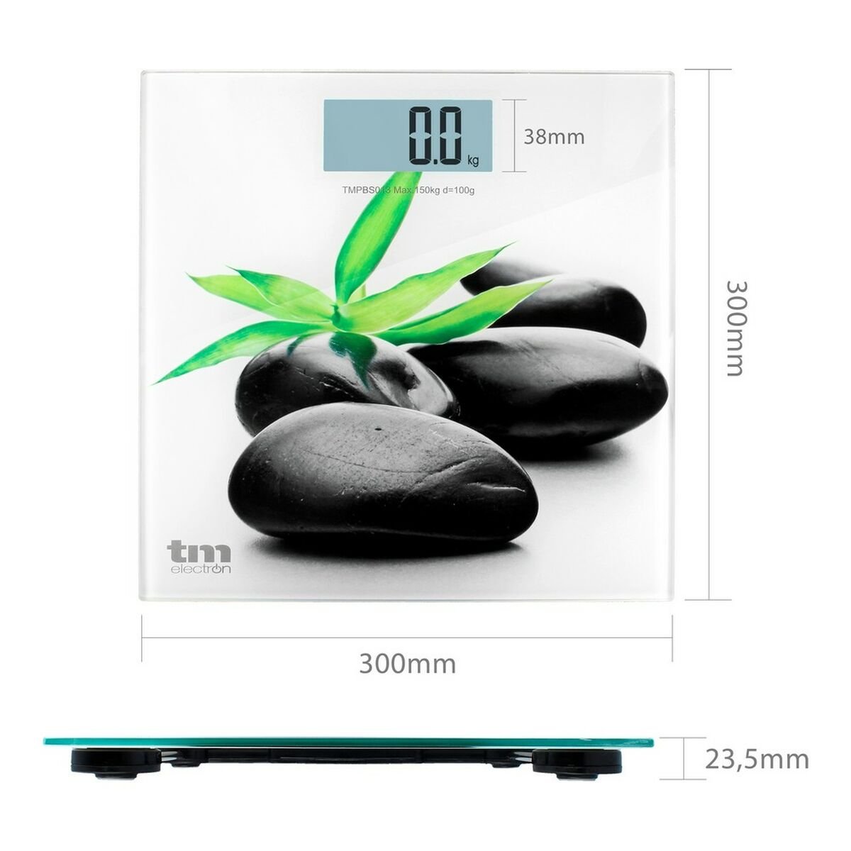 Digital Bathroom Scales TM Electron Zen Grey Slim (23 mm)_9