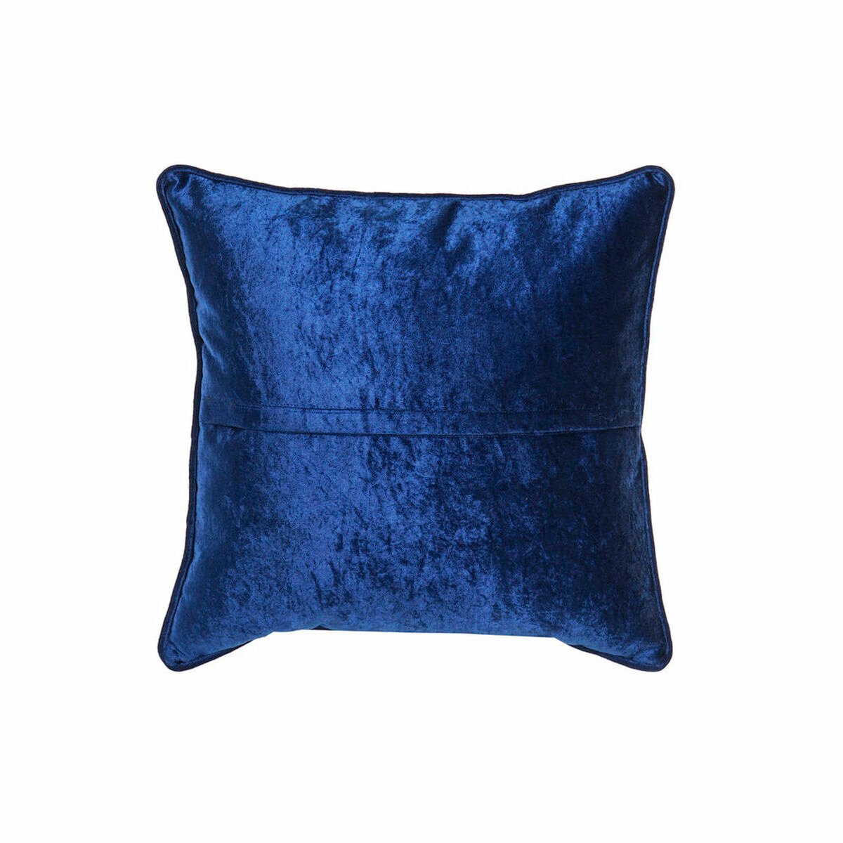 Cushion DKD Home Decor Blue Polyester Velvet Golden (45 x 10 x 45 cm)_6