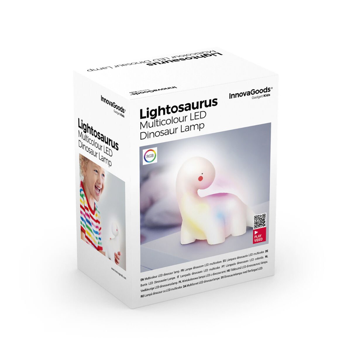 Dinosaur Multicolour LED Lamp Lightosaurus InnovaGoods_20