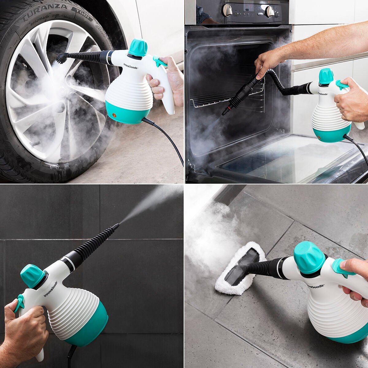 Multi-purpose, 9-in-1 Hand-held Steamer with Accessories Steany InnovaGoods 0,35 L 3 Bar 1000W_15