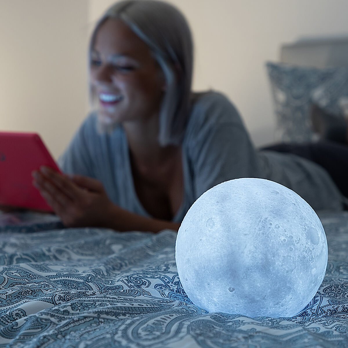 Rechargeable LED Moon Lamp Moondy InnovaGoods_9