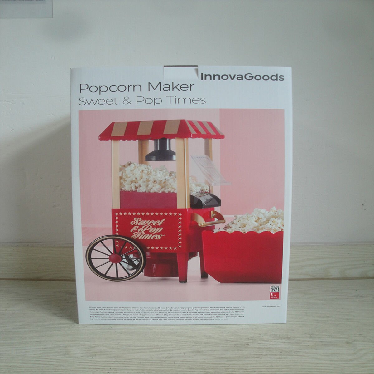  InnovaGoods Popcorn Maker Sweet & Pop Times 1200W Red_27