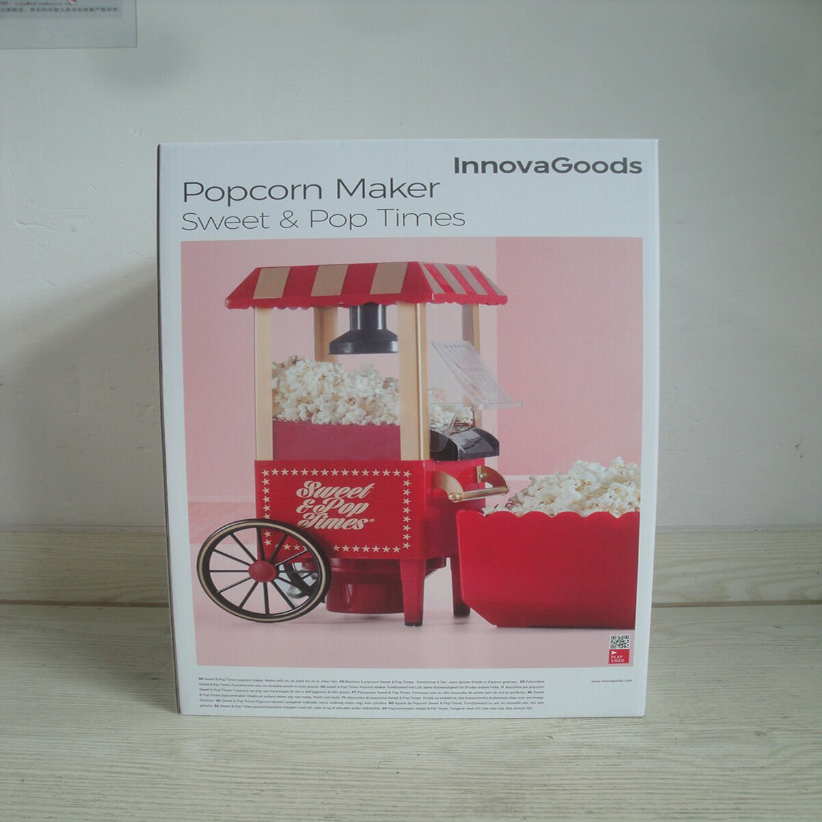  InnovaGoods Popcorn Maker Sweet & Pop Times 1200W Red_31