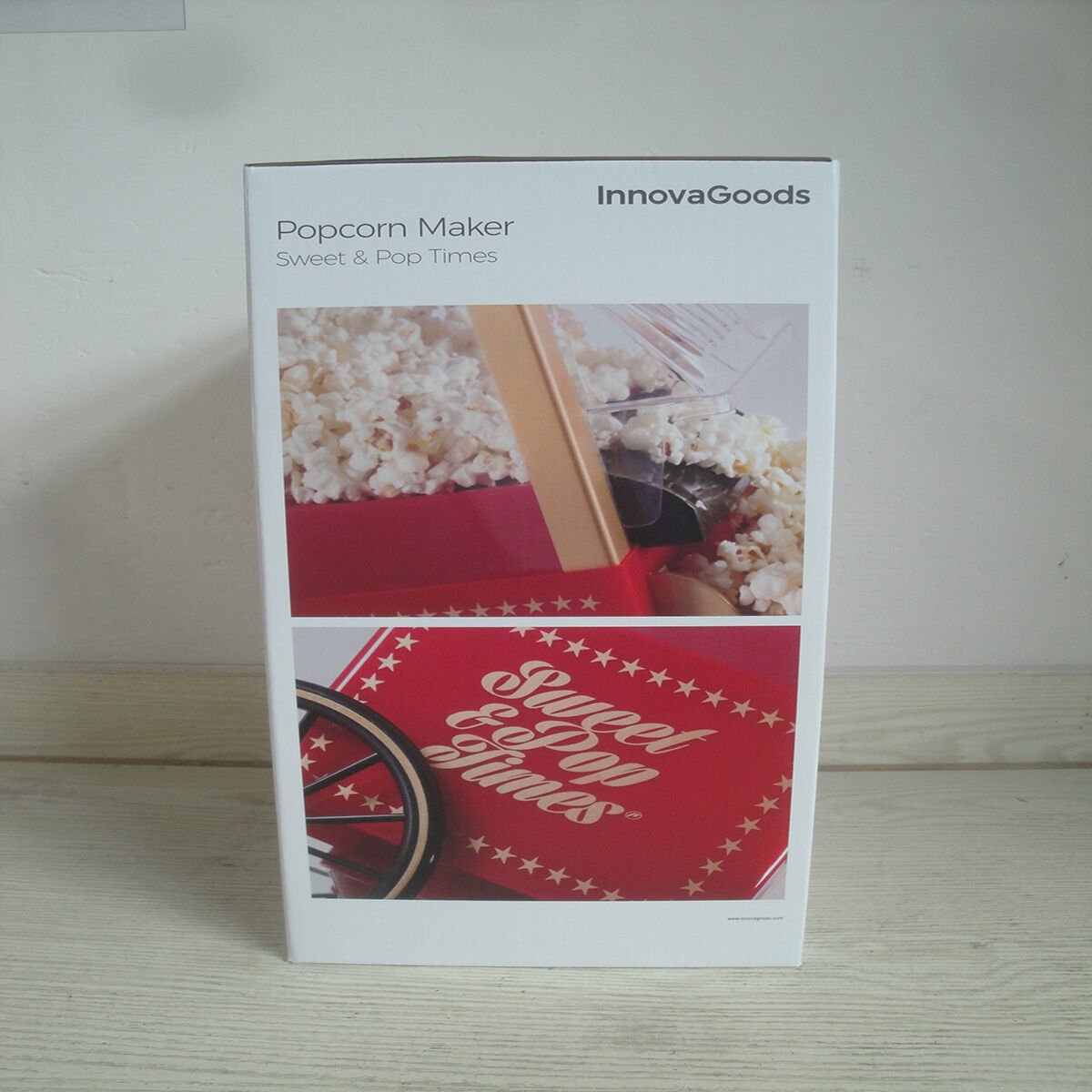  InnovaGoods Popcorn Maker Sweet & Pop Times 1200W Red_32