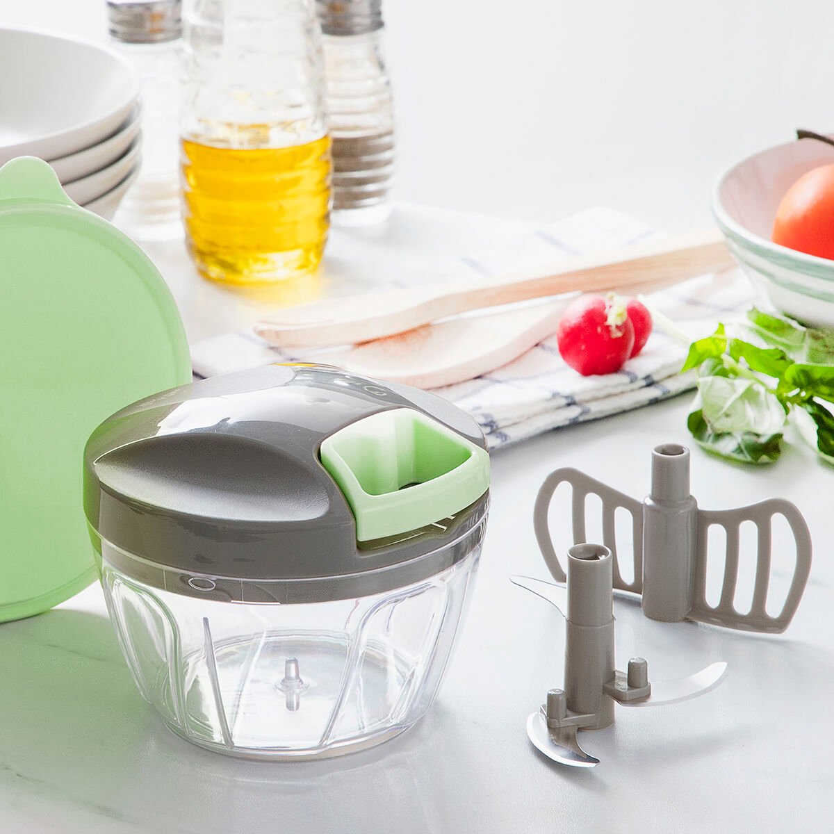 Manual mini chopper with pull cord Spinop InnovaGoods_9